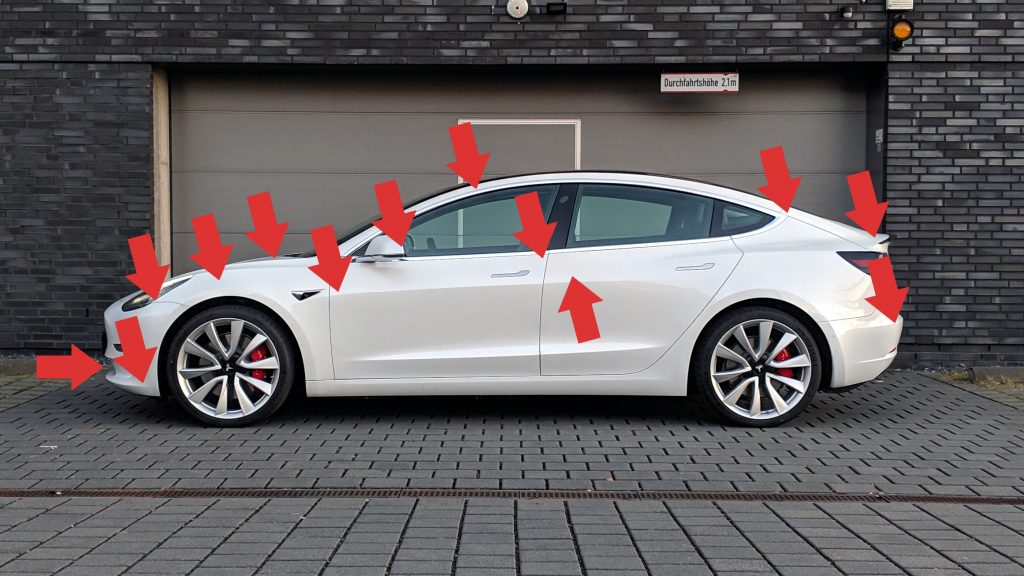 Mängel und Schäden am Tesla Model 3